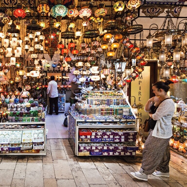 The Turkish Bazaar Experience - A stoll full of products